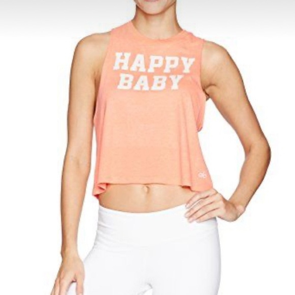 EUC Alo yoga happy baby tank